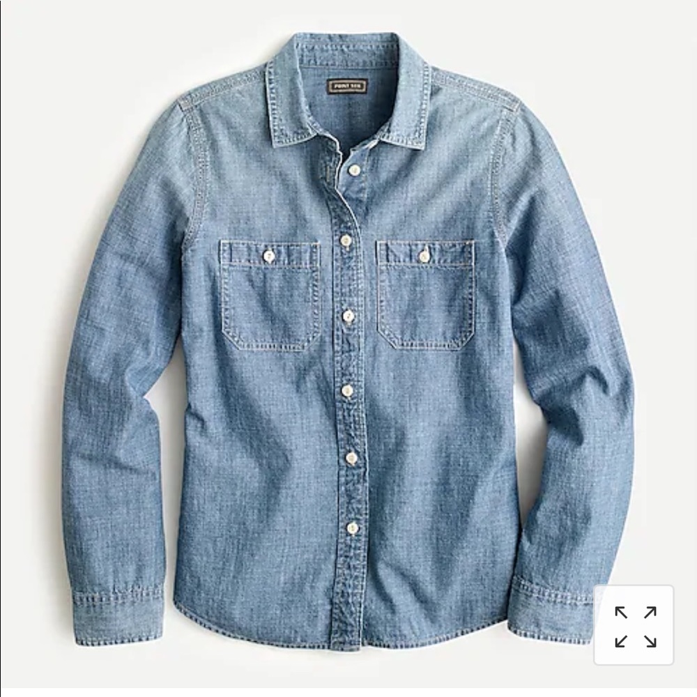 J Crew Denim chambray shirt 100% cotton